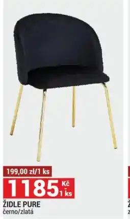 Merkury Market Židle pure černo/zlatá nabídka