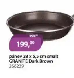 M.A.T. Pánev 28 x 5,5 cm smalt granite dark brown nabídka