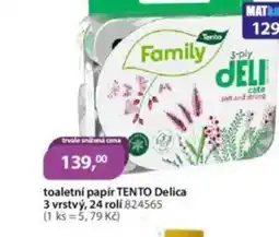 M.A.T. Toaletní papír tento delica 3 vrstvý, 24 rolí nabídka