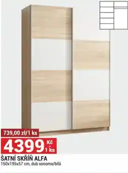 Merkury Market Šatní skříň alfa nabídka