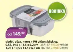 M.A.T. Obdel doza nerez + ph nabídka