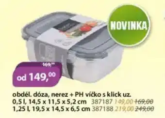 M.A.T. Obdel doza nerez + ph nabídka
