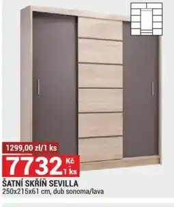 Merkury Market Šatní skříň sevilla nabídka