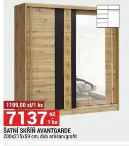 Merkury Market Šatní skříň avantgarde nabídka