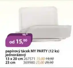 M.A.T. Papírový tácek my party nabídka