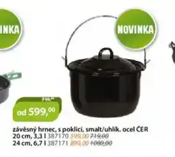 M.A.T. Závěsný hrnec, s poklicí, smalt/uhlík. ocel čer nabídka