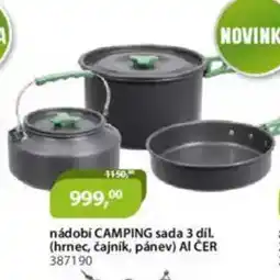 M.A.T. Nádobí camping sada 3 díl. (hrnec, čajnik, pánev) ai čer nabídka