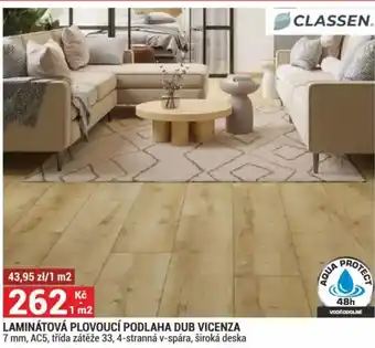 Merkury Market Laminátová plovoucí podlaha dub vicenza nabídka