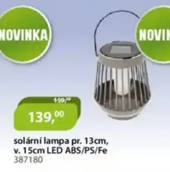 M.A.T. Solární lampa nabídka