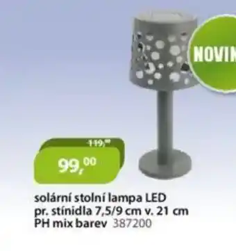 M.A.T. Solární stolní lampa led nabídka