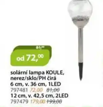 M.A.T. Solární lampa koule nabídka