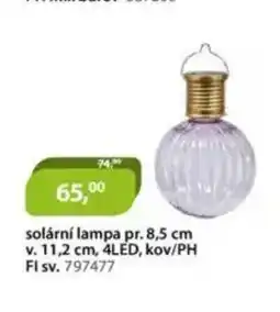 M.A.T. Solární lampa nabídka