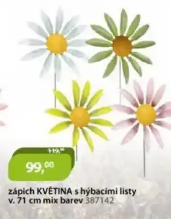 M.A.T. Zápich květina s hýbacími listy nabídka