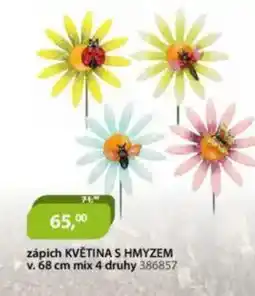 M.A.T. Zápich květina s hmyzem v. 68 cm mix 4 druhy nabídka