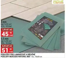 Merkury Market Podložky pro laminátové a dřevěné nabídka