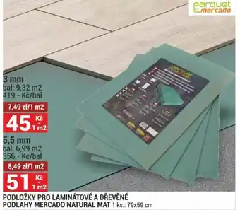 Merkury Market Podložky pro laminátové a dřevěné nabídka