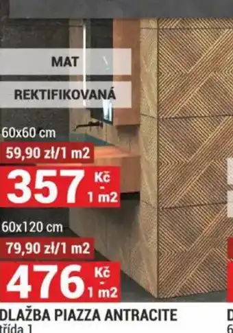 Merkury Market Dlažba piazza antracite nabídka