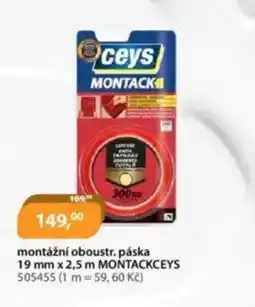 M.A.T. Montážní oboustr. páska 19 mm x 2,5 m montackceys nabídka