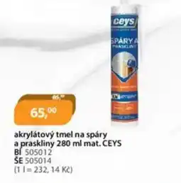 M.A.T. CEYS Akrylátový tmel na spáry a praskliny nabídka
