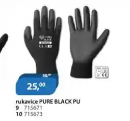 M.A.T. Rukavice pure black pu nabídka