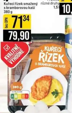 Jip Kuřecí řízek smažený s bramborovou kaší nabídka