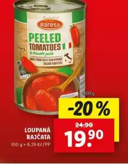 Lidl Baresa Loupaná rajčata nabídka