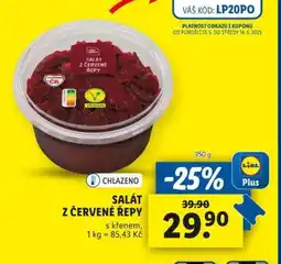 Lidl SALÁT Z ČERVENÉ ŘEPY nabídka