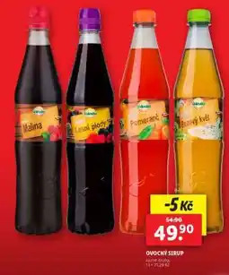 Lidl Ovocný sirup nabídka
