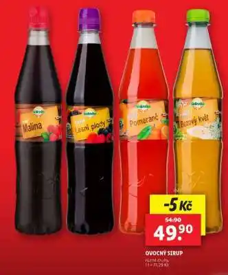 Lidl Ovocný sirup nabídka