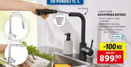 Lidl LIVARNO HOME Kuchyňská baterie nabídka