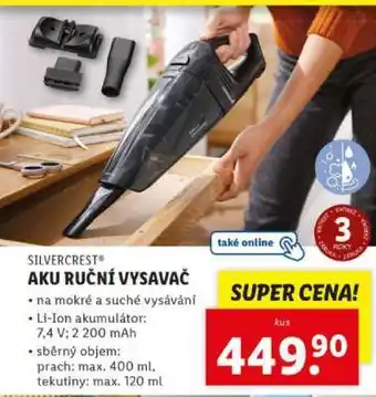 Lidl SILVERCREST AKU RUČNÍ VYSAVAČ nabídka
