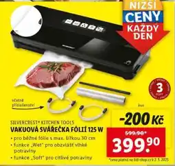 Lidl SILVERCREST KITCHEN TOOLS Vakuová svářečka fólií 125 W nabídka