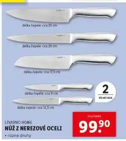 Lidl LIVARNO HOME NŮŽ Z NEREZOVÉ OCELI nabídka