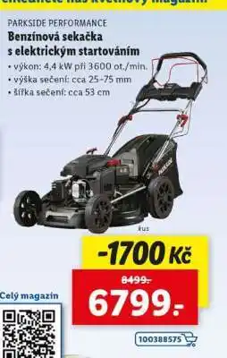 Lidl PARKSIDE PERFORMANCE Benzínová sekačka s elektrickým startováním nabídka