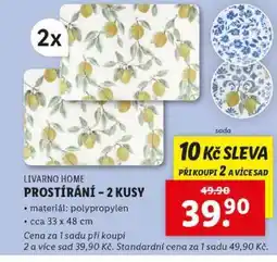 Lidl LIVARNO HOME PROSTÍRÁNÍ – 2 KUSY nabídka
