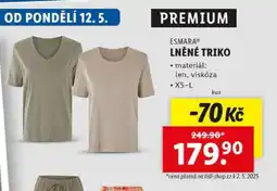 Lidl ESMARA LNĚNÉ TRIKO nabídka