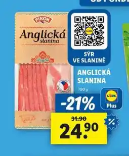 Lidl Anglická slanina nabídka