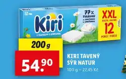 Lidl KIRI TAVENÝ SÝR NATUR nabídka