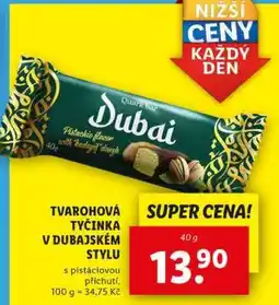 Lidl Tvarohová tyčinka v dubajském stylu nabídka