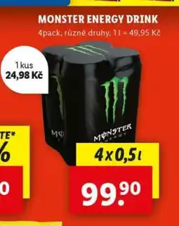 Lidl Monster Energy drink nabídka