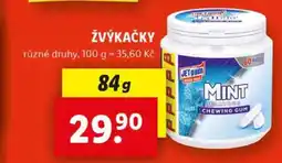Lidl Žvýkačky JETgum Mint Flavour nabídka