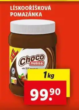 Lidl Lískooříšková pomazánka nabídka
