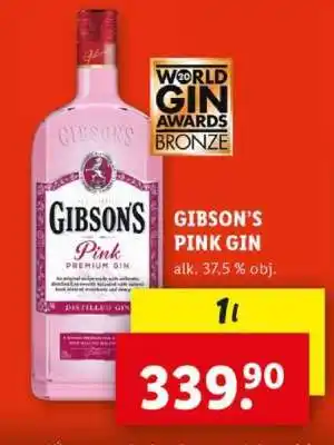 Lidl Gibson‘s PINK GIN nabídka