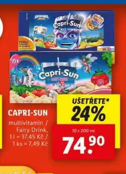 Lidl CAPRI-SUN multivitamin / Fairy Drink nabídka