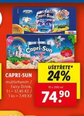 Lidl CAPRI-SUN multivitamin / Fairy Drink nabídka