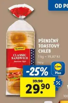 Lidl Tastino Classic Sandwich nabídka