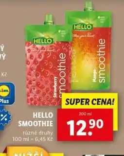 Lidl Hello Smoothie nabídka