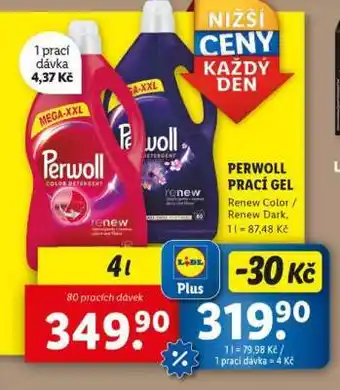 Lidl Perwoll prací gel nabídka