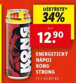 Lidl ENERGETICKÝ NÁPOJ KONG STRONG nabídka