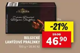 Lidl BELGICKÉ LANÝŽOVÉ PRALINKY nabídka